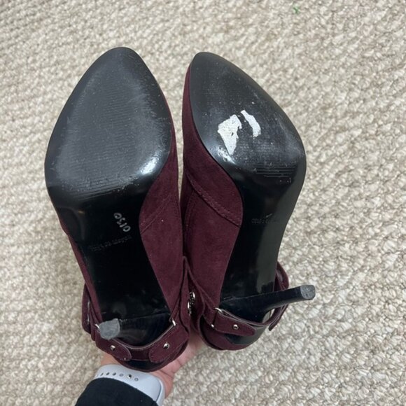 Guess Purple Booties ankle boots heeled size 6.5 - Picture 8 of 8